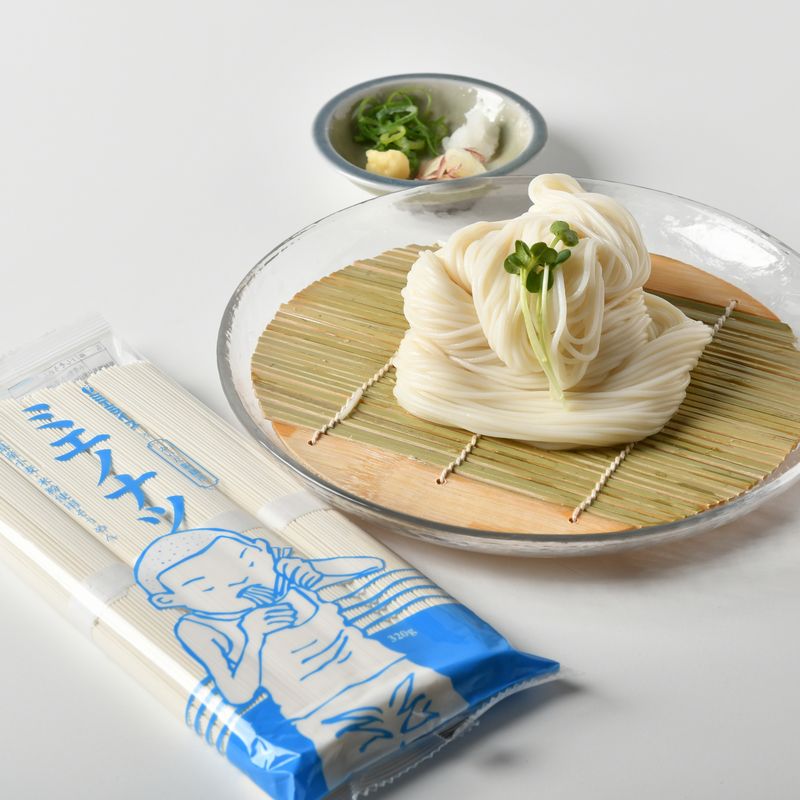 めんみ 米粉入りそうめんミエノナツ 1袋（80g×4束） – かいだ製麺所